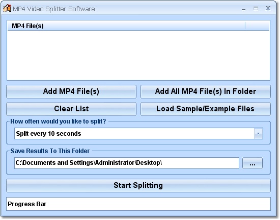 MP4 Video Splitter Software