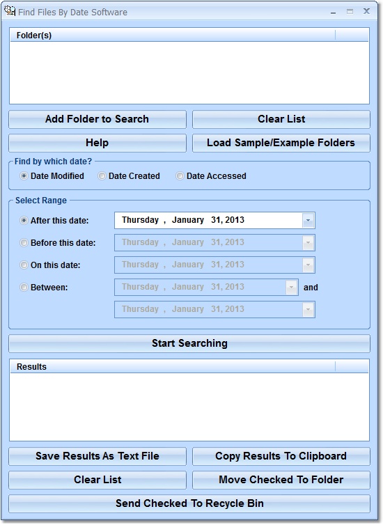 Find Files By Date Software