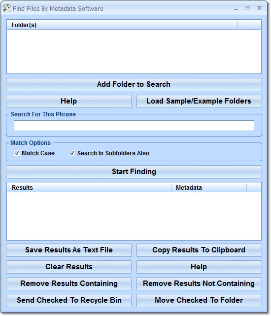 Find Files By Metadata Software