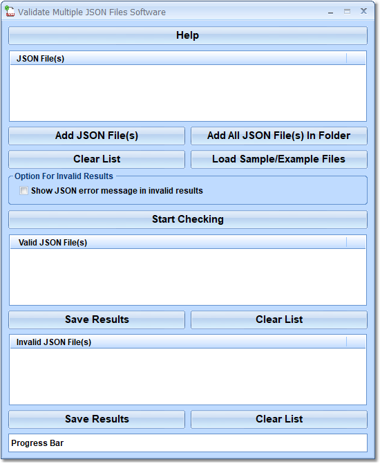 Validate Multiple JSON Files Software