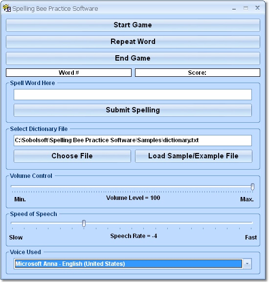 Spelling Bee Practice Software