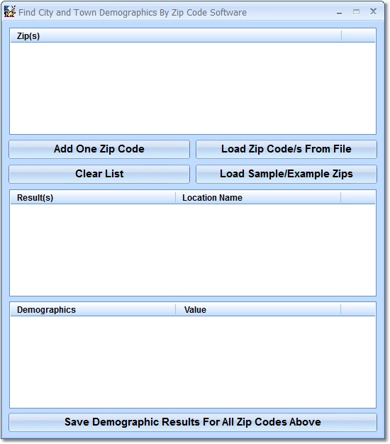 Find City and Town Demographics By Zip Code Softwa