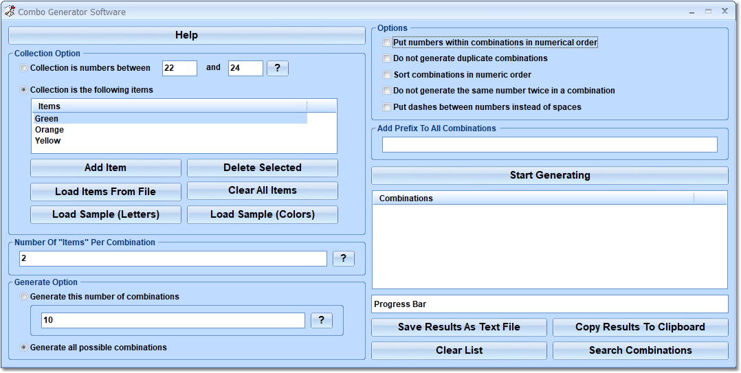 Combo Generator Software