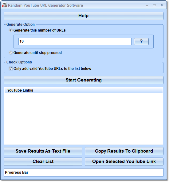 Random YouTube URL Generator Software