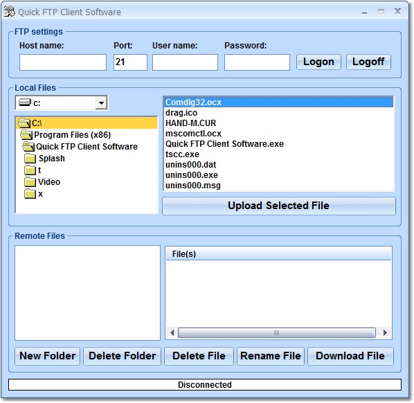 Quick FTP Client Software
