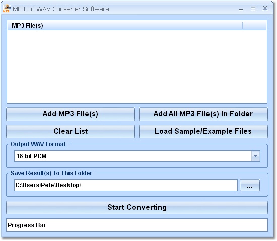 MP3 To WAV Converter Software