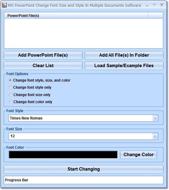 MS PowerPoint Change Font Size and Style In Multip