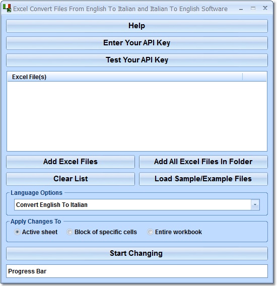 Excel Convert Files From English To Italian and It