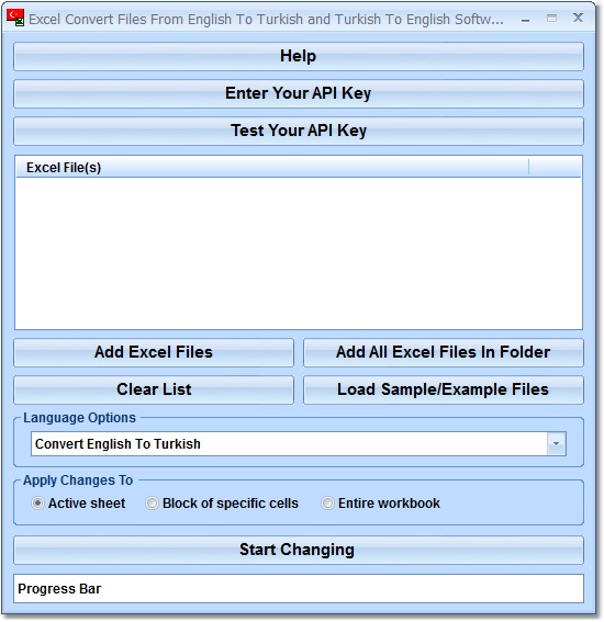 Excel Convert Files From English To Turkish and Tu