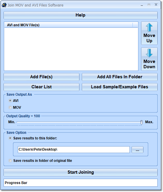 Join MOV and AVI Files Software