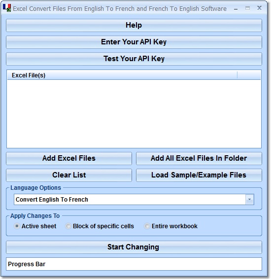 Excel Convert Files From English To French and Fre