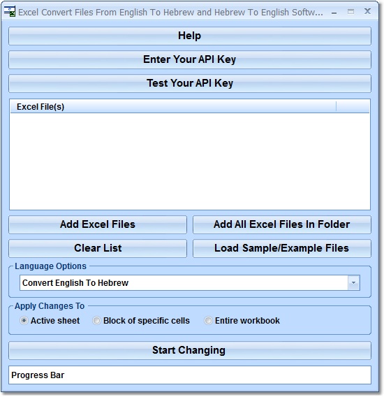 Excel Convert Files From English To Hebrew and Heb