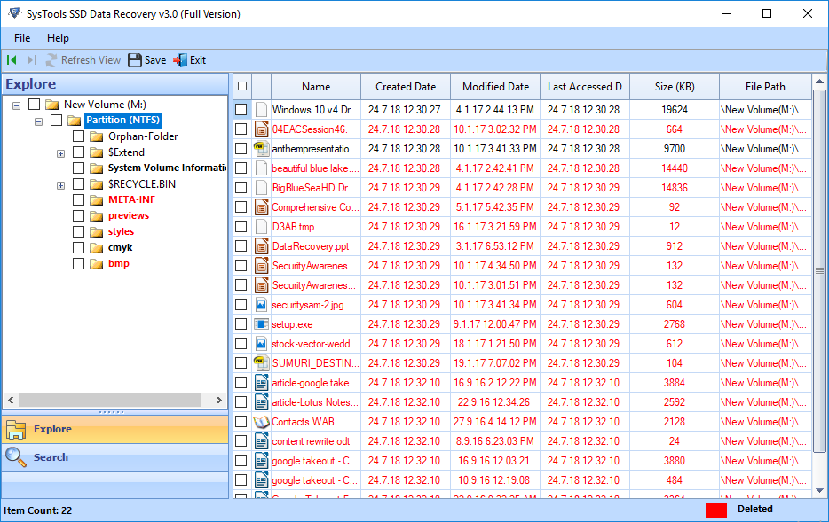 SSD File Recovery