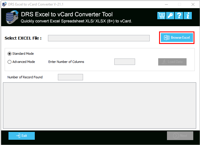 Excel to vCard Converter