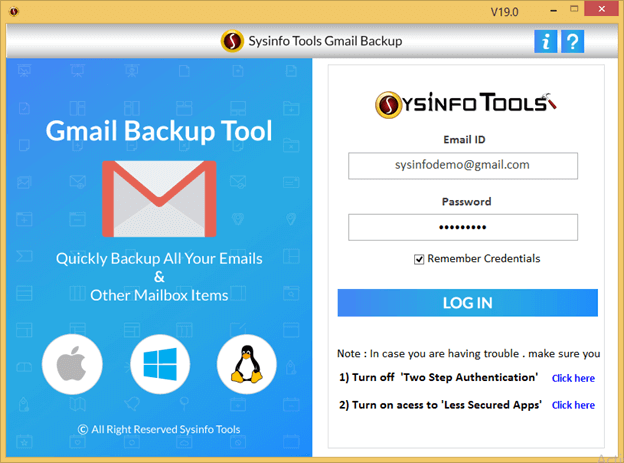 Gmail Email Backup Tool