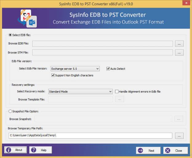 Exchange EDB to PST Converter