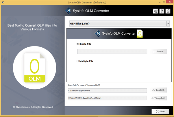 SysInfo OLM Converter