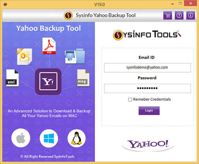 Yahoo Mail Backup Tool