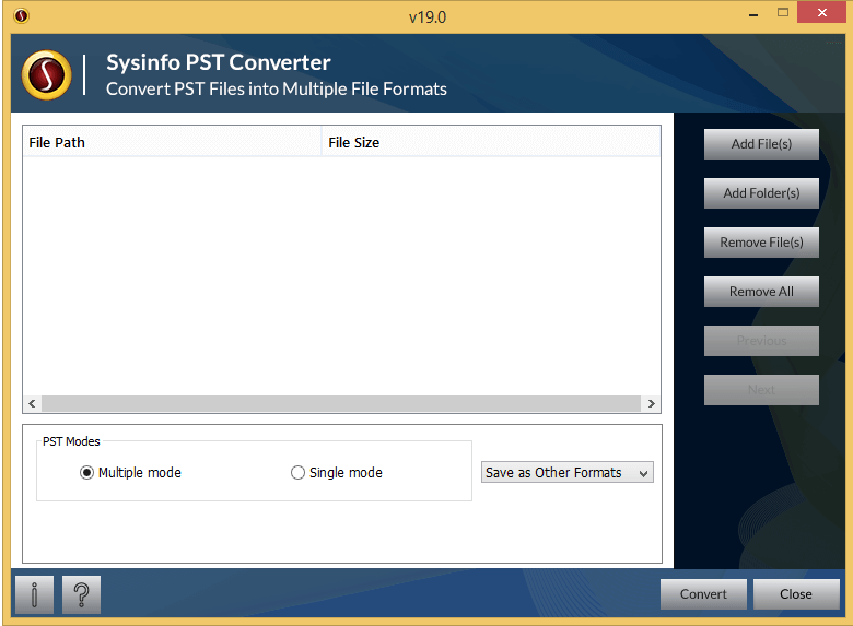 Sysinfo PST Converter