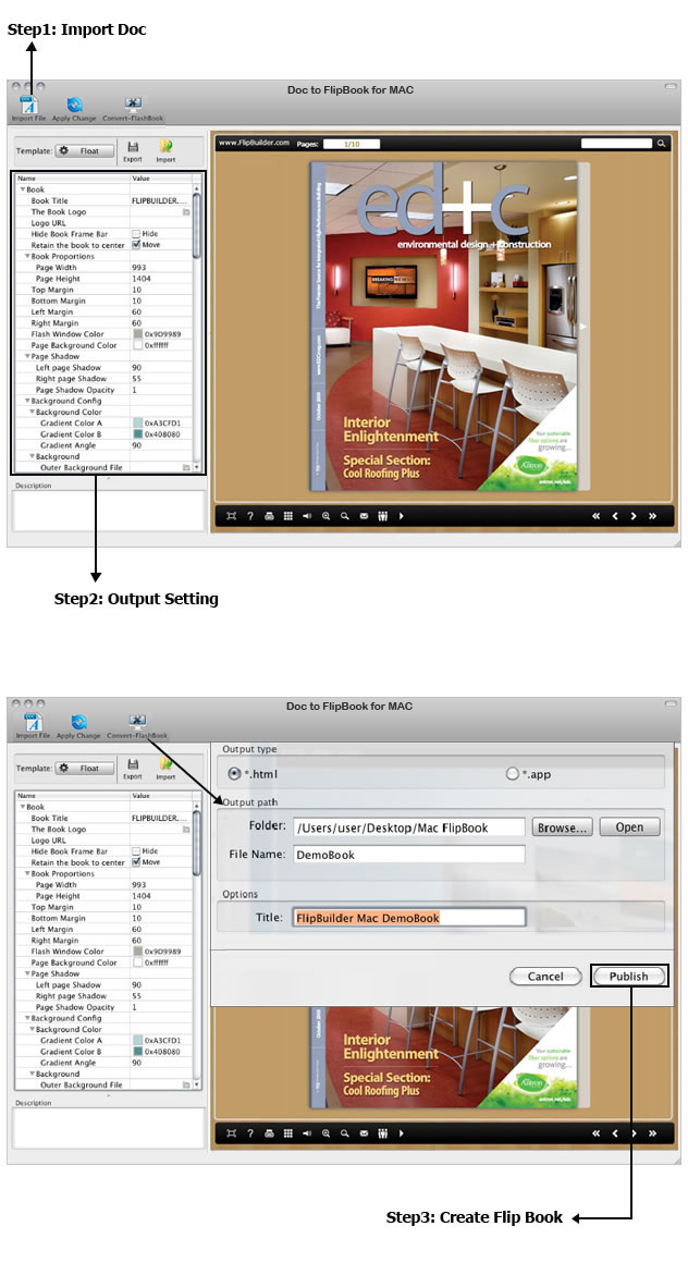 Doc to FlipBook for Mac