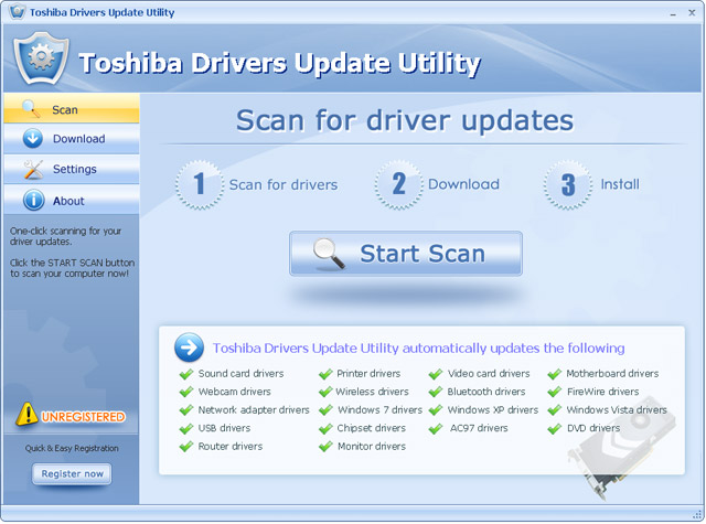 Toshiba Drivers Update Utility For Windows 7