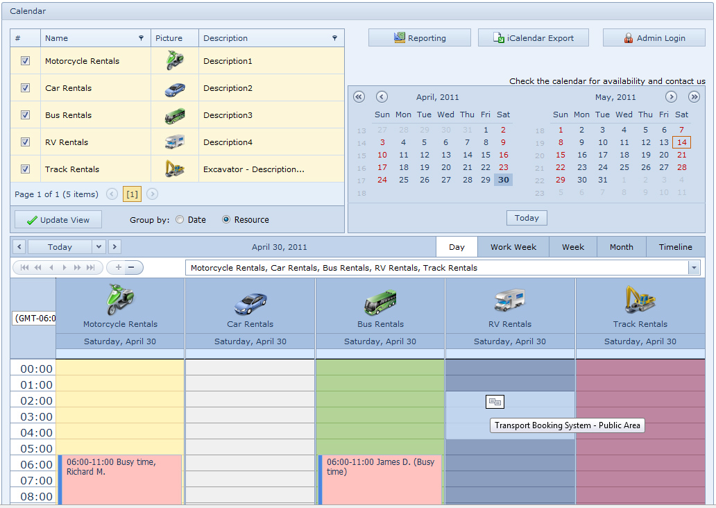 Transport Booking System