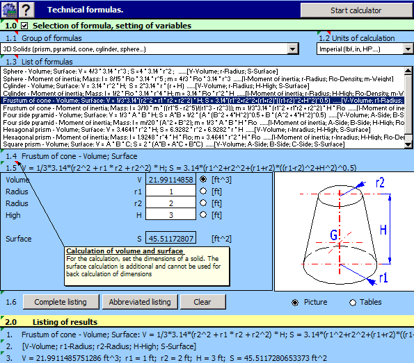 MITCalc – Technical Formulas