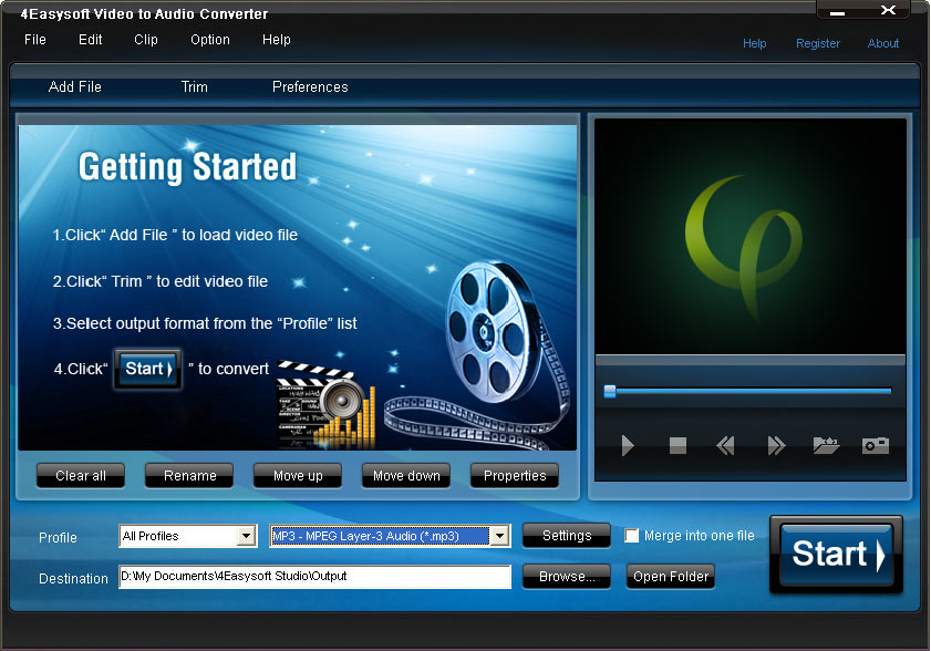 4Easysoft Video to Audio Converter