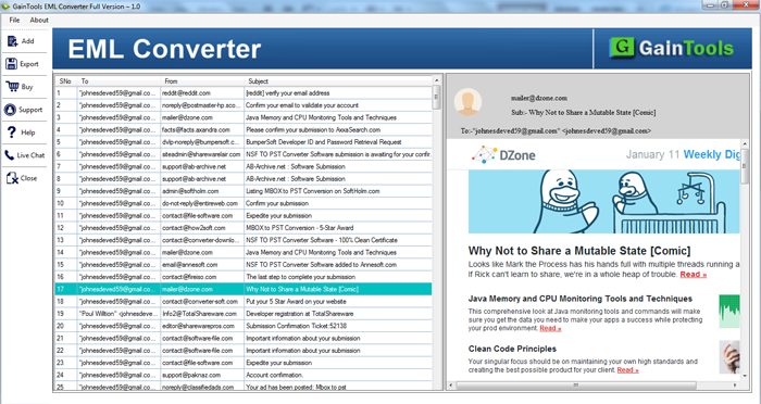 Convert EML File to MBOX