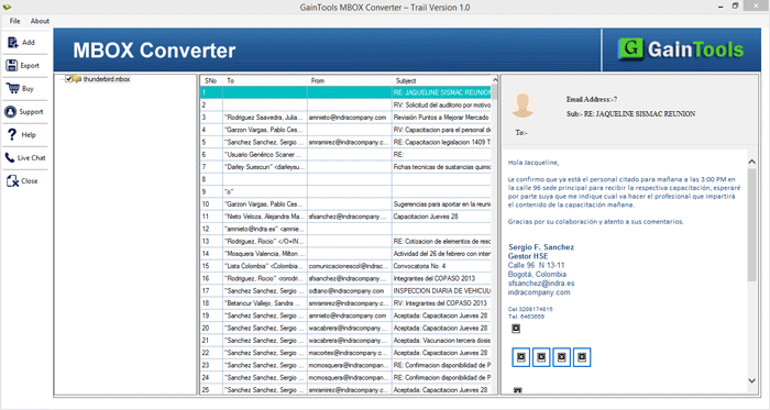 Migrate MBOX to EML files