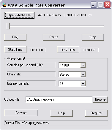 Wav Sample Rate Converter