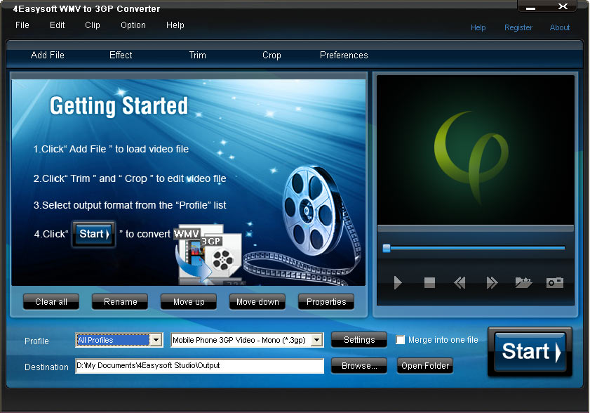 4Easysoft WMV to 3GP Converter