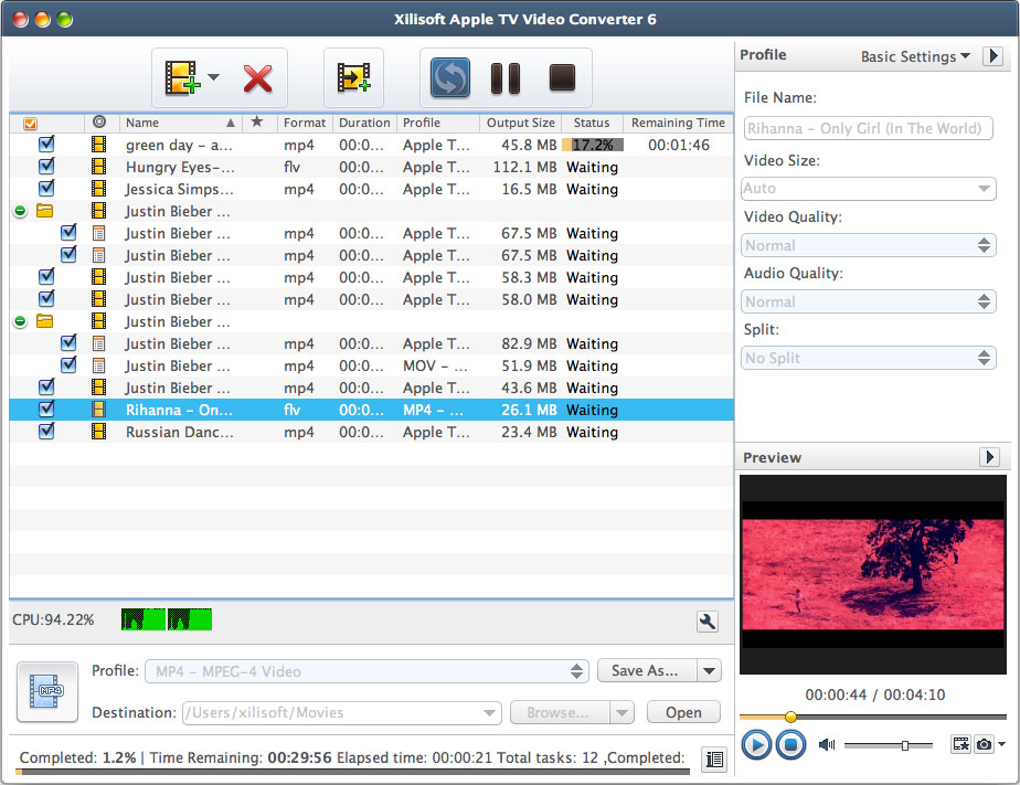 Xilisoft Apple TV Video Converter 6 for Mac