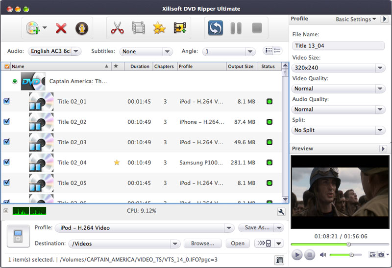 Xilisoft DVD Ripper Ultimate for Mac